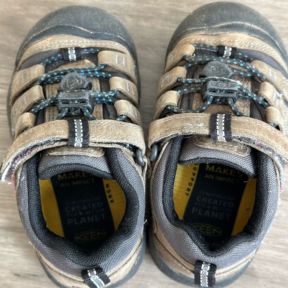 KEEN TODDLER NEWPORT SHOE GREY BLUE SIZE 8 - Picture 7 of 8